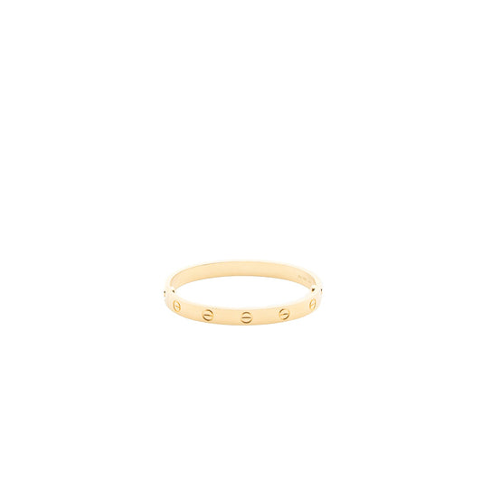 Cartier Size 16 Love Bracelet Yellow Gold