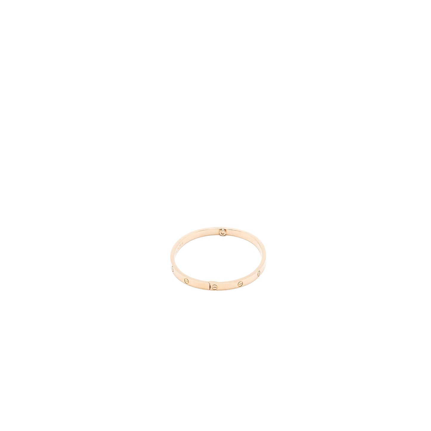 Cartier Size 16 Love Bracelet Small Model Rose Gold