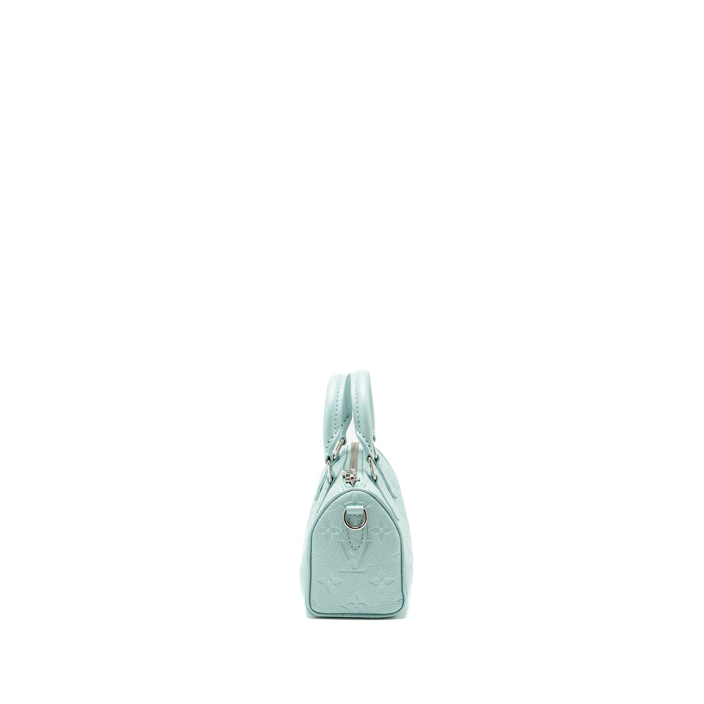 Louis Vuitton Nano Speedy Monogram Empreinte Leather Mint Green SHW