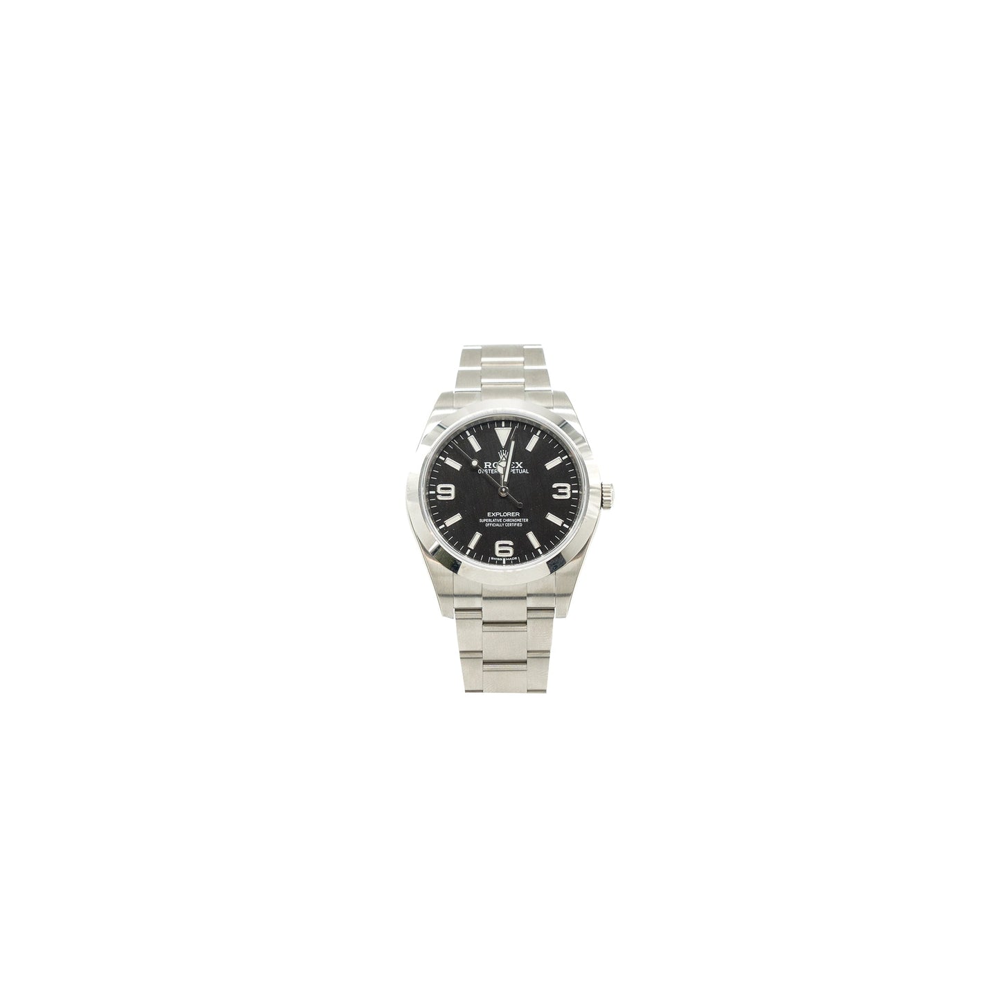 Rolex explorer 39mm steel black dial model: M214270-0003