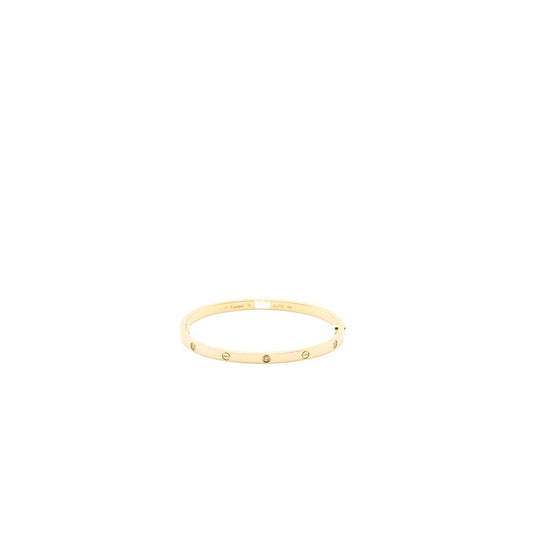 Cartier Size 16 Love Bracelet Small Model Yellow Gold 6 Diamonds