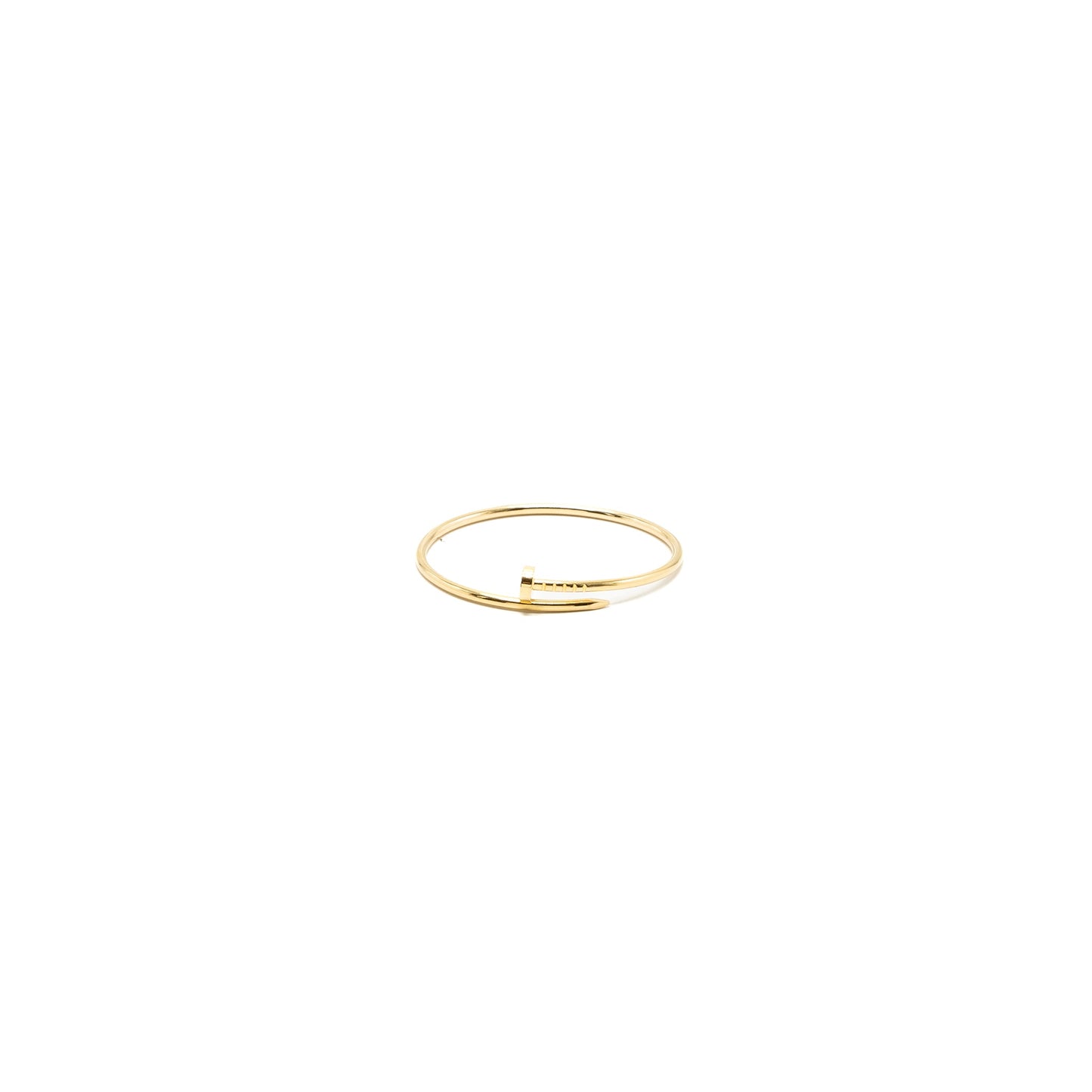 Cartier size 15 juste un clou bracelet, small model yellow gold