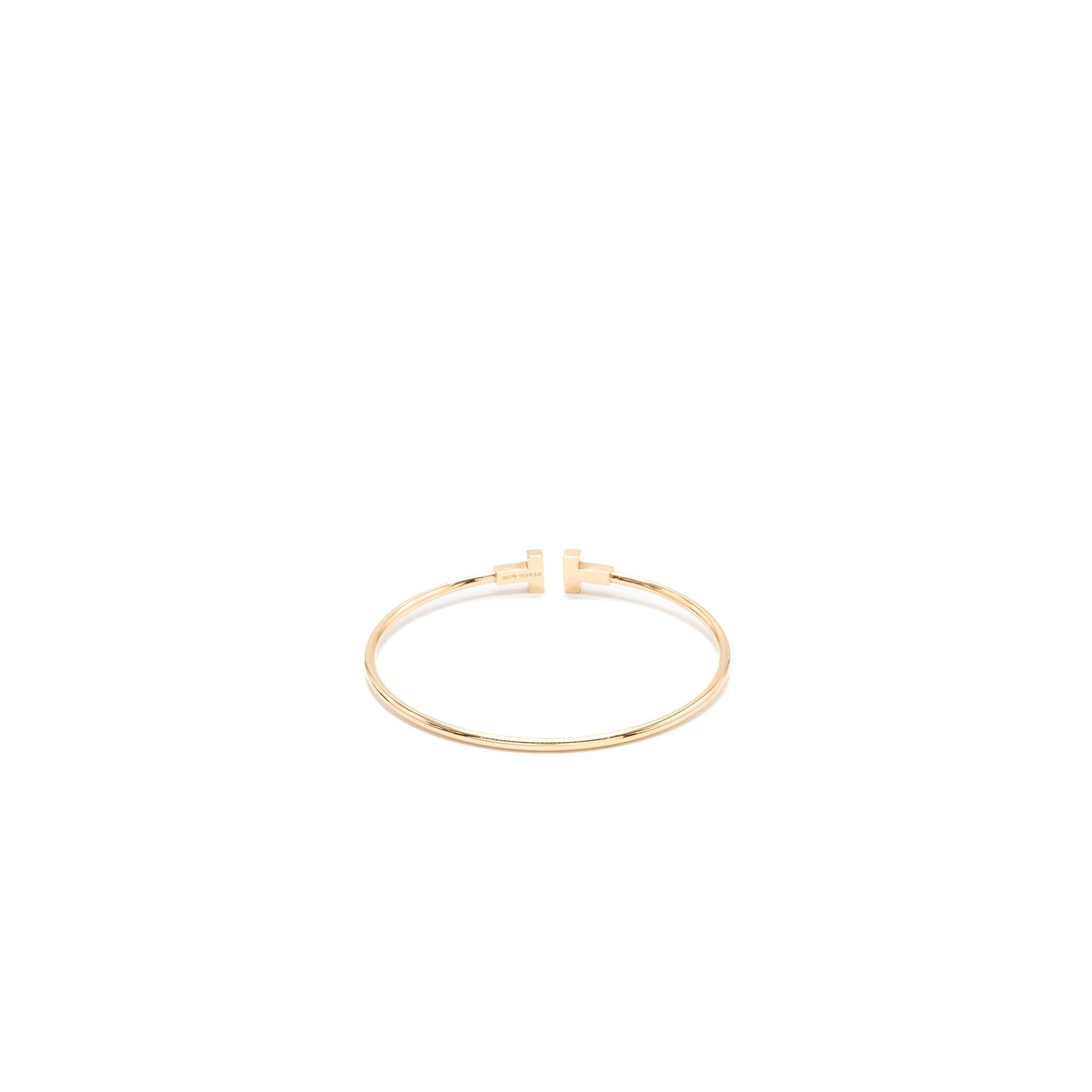 TIFFANY T SMALL NARROW WIRE BRACELET 18K ROSE GOLD