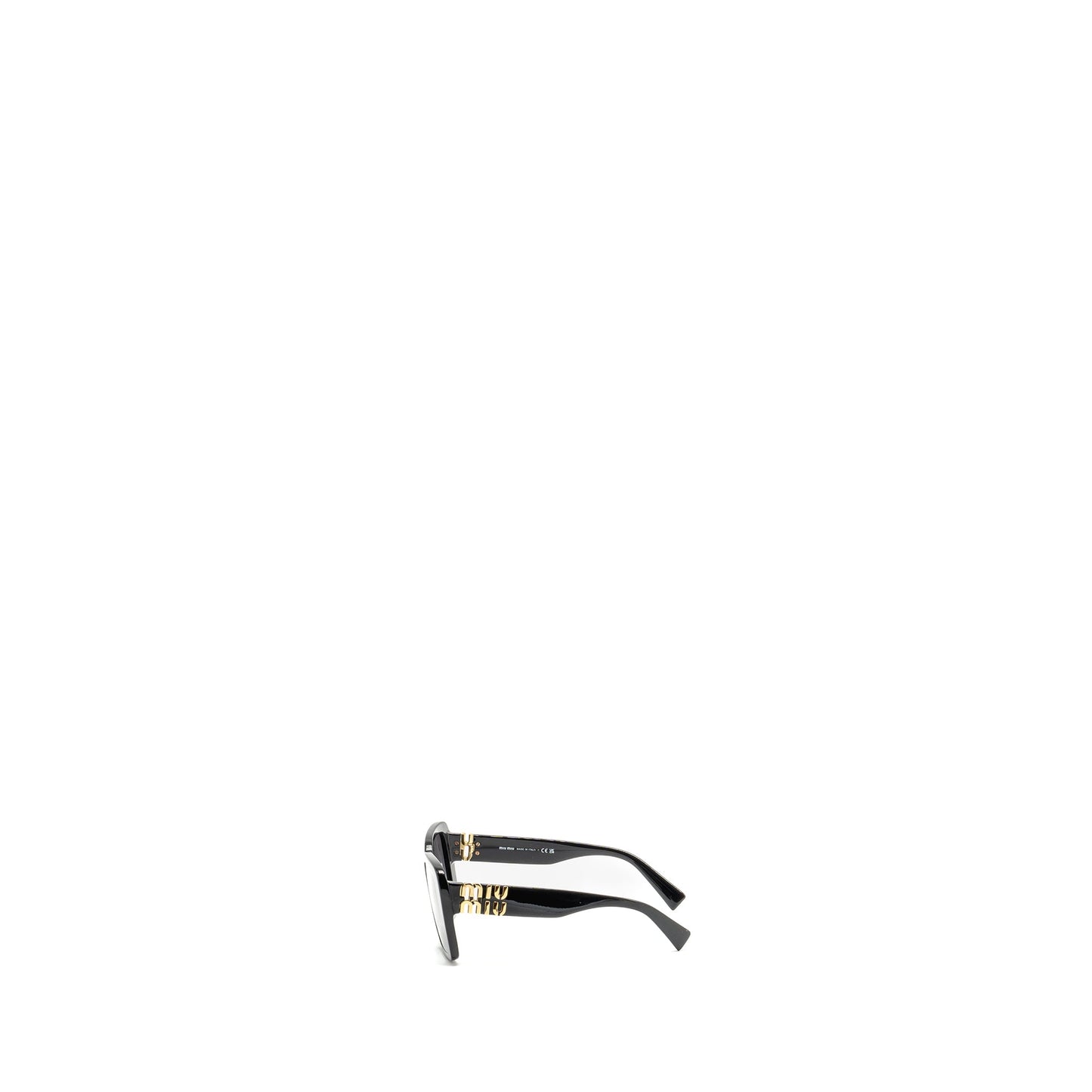 Miu Miu Size S Drill Hat Cotton Dark Blue and Logo Sunglasses Black (Sell in Set)