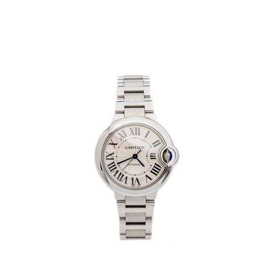 Cartier 33mm Ballon Bleu Watch Automatic Movement, Steel