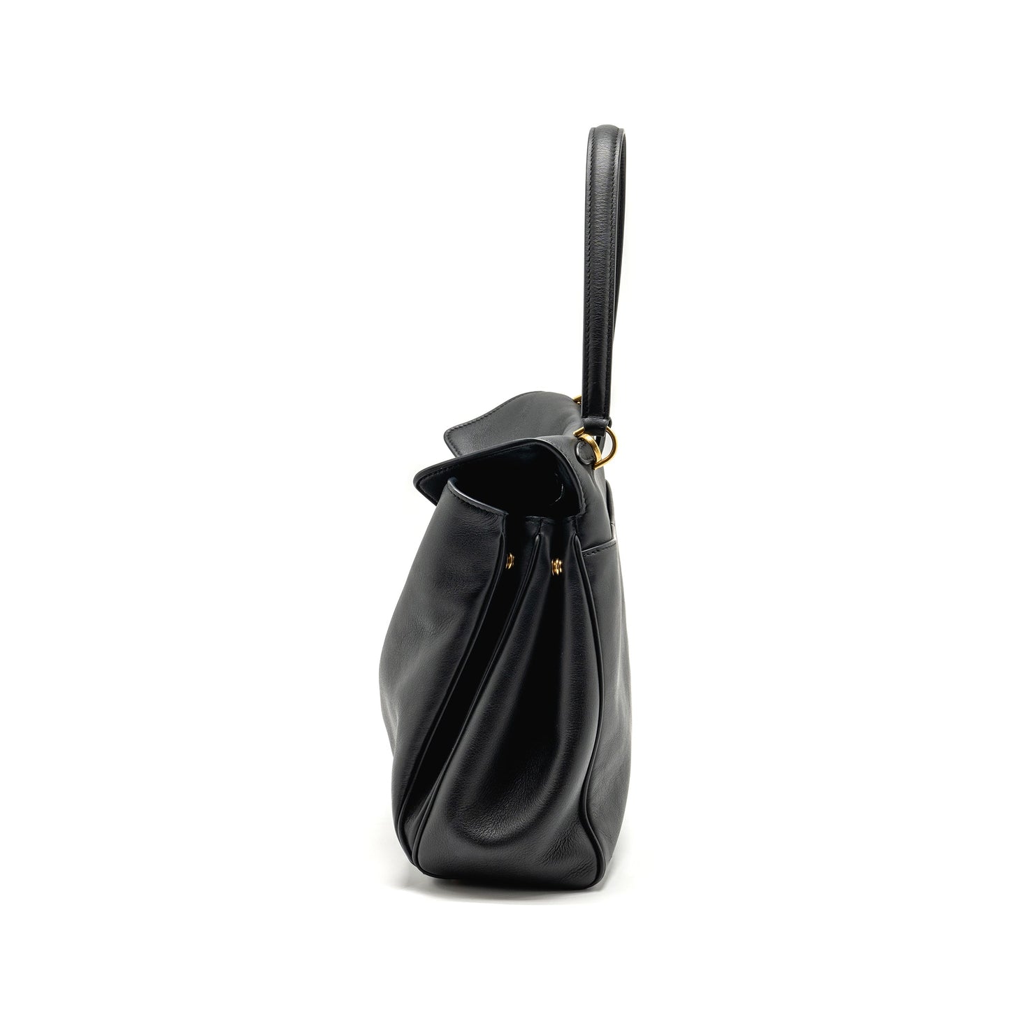 Balenciaga Medium Rodeo Handbag Smooth Calfskin Black GHW