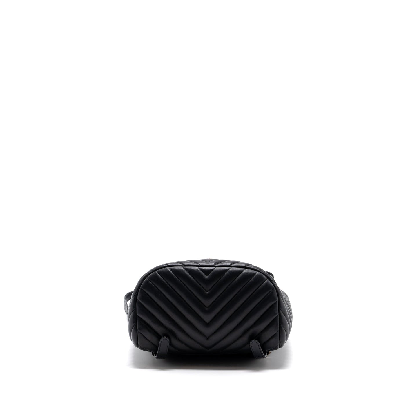 Chanel Small Urban Spirit Backpack Chevron Calfskin Black SHW