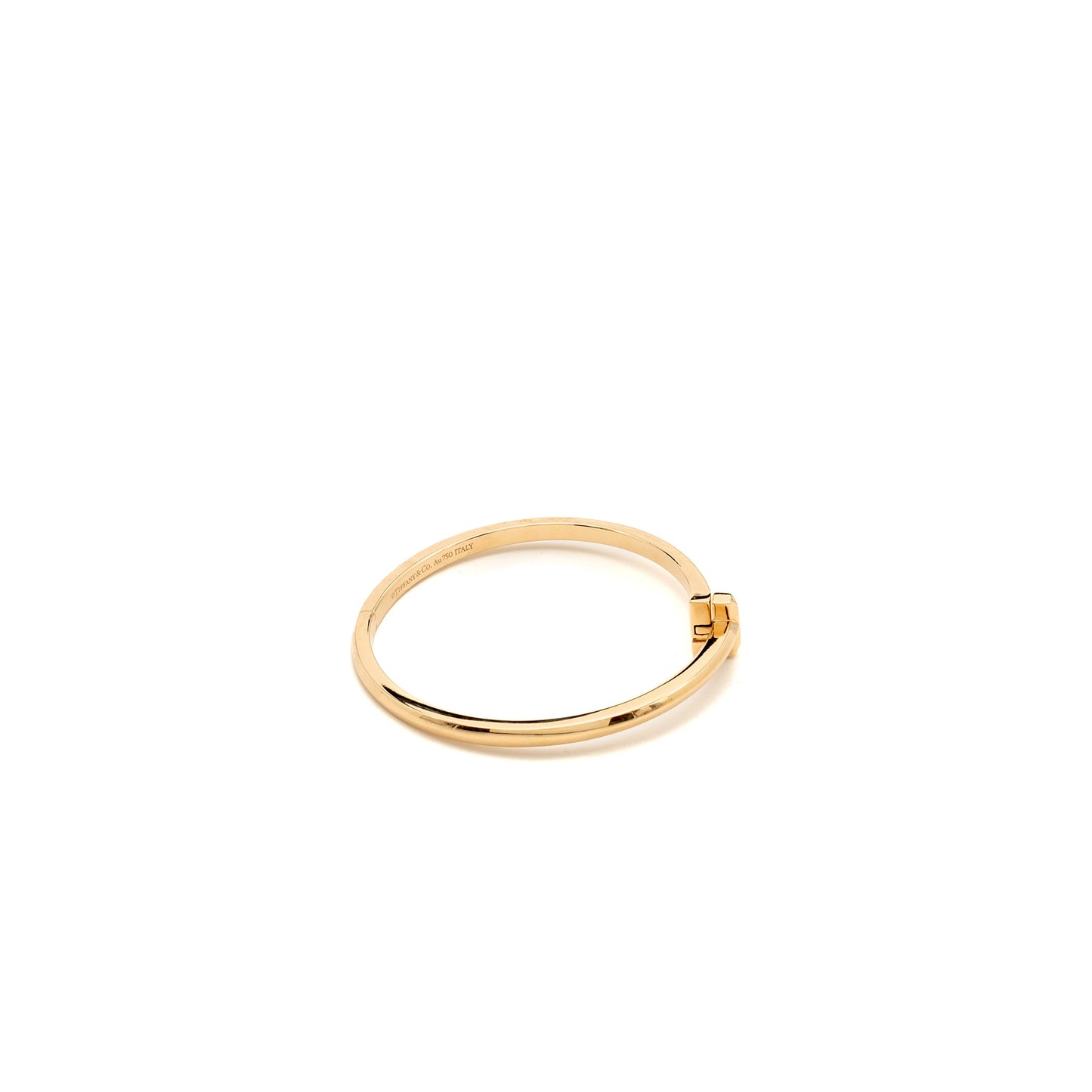 Tiffany Size Small Tiffany T T1 Narrow Hinged Bangle Rose Gold