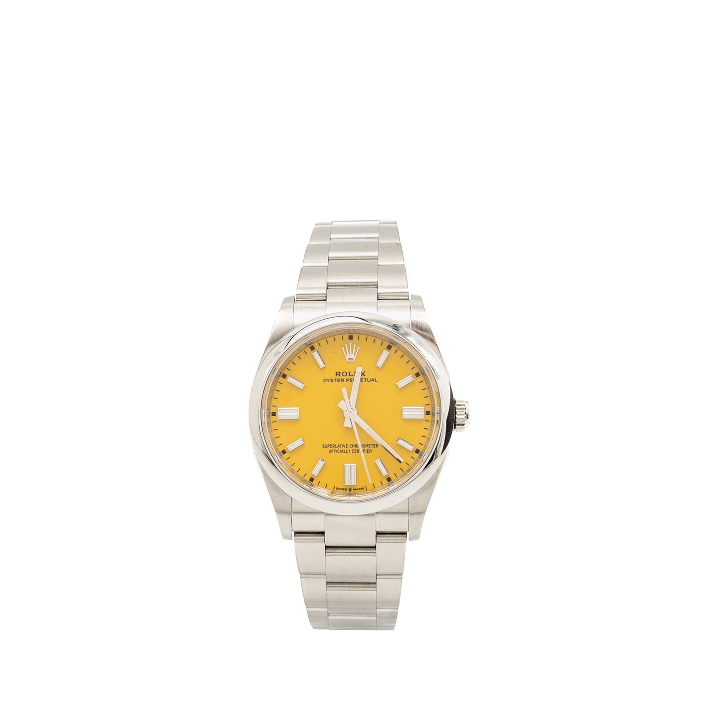 Rolex Oyster Perpetual 36mm Oystersteel Yellow Dial Model:126000