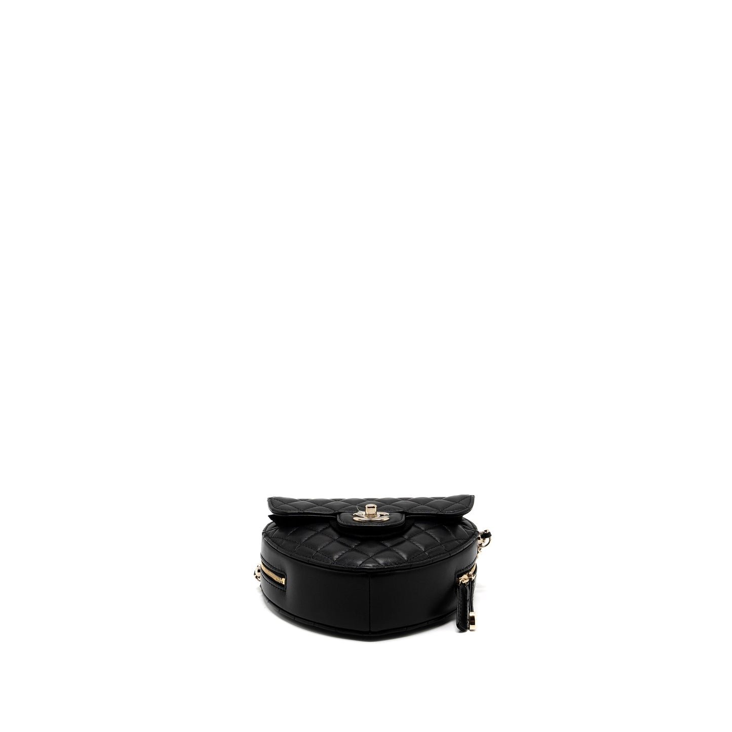 Chanel 22S Heart Bag Lambskin Black LGHW (Microchip)
