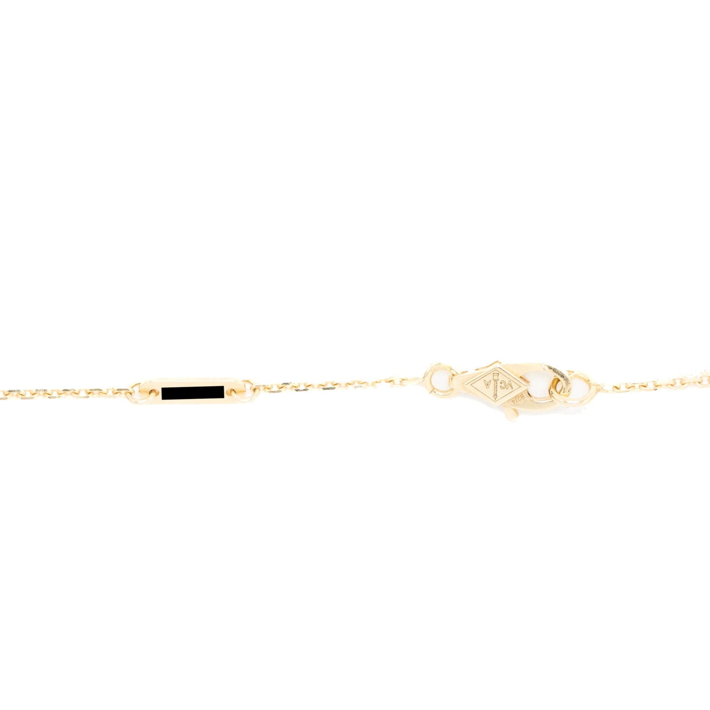 Van Cleef & Arpels Frivole Pendant, Mini Model Yellow Gold Diamonds