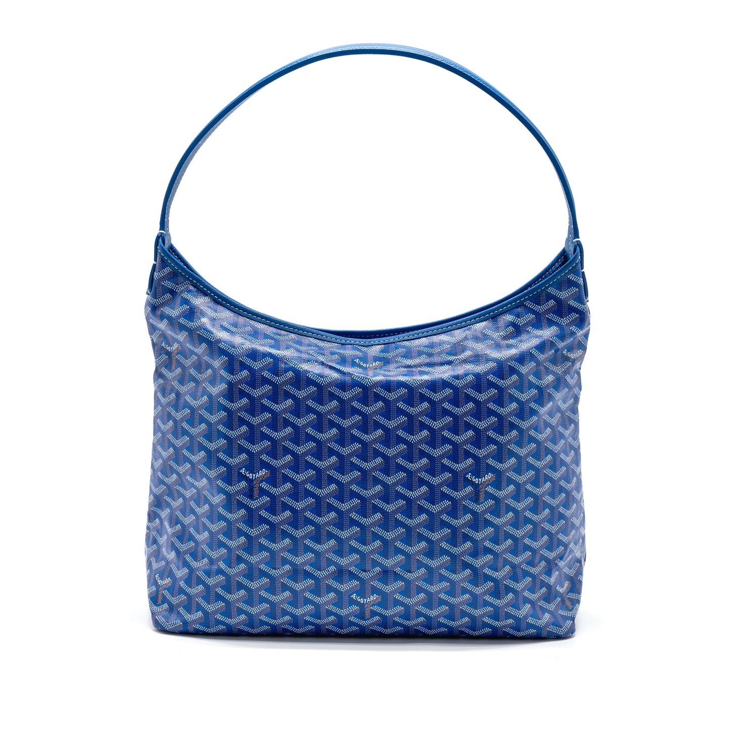 Goyard Boheme Hobo Bag Goyardline Canvas Blue SHW
