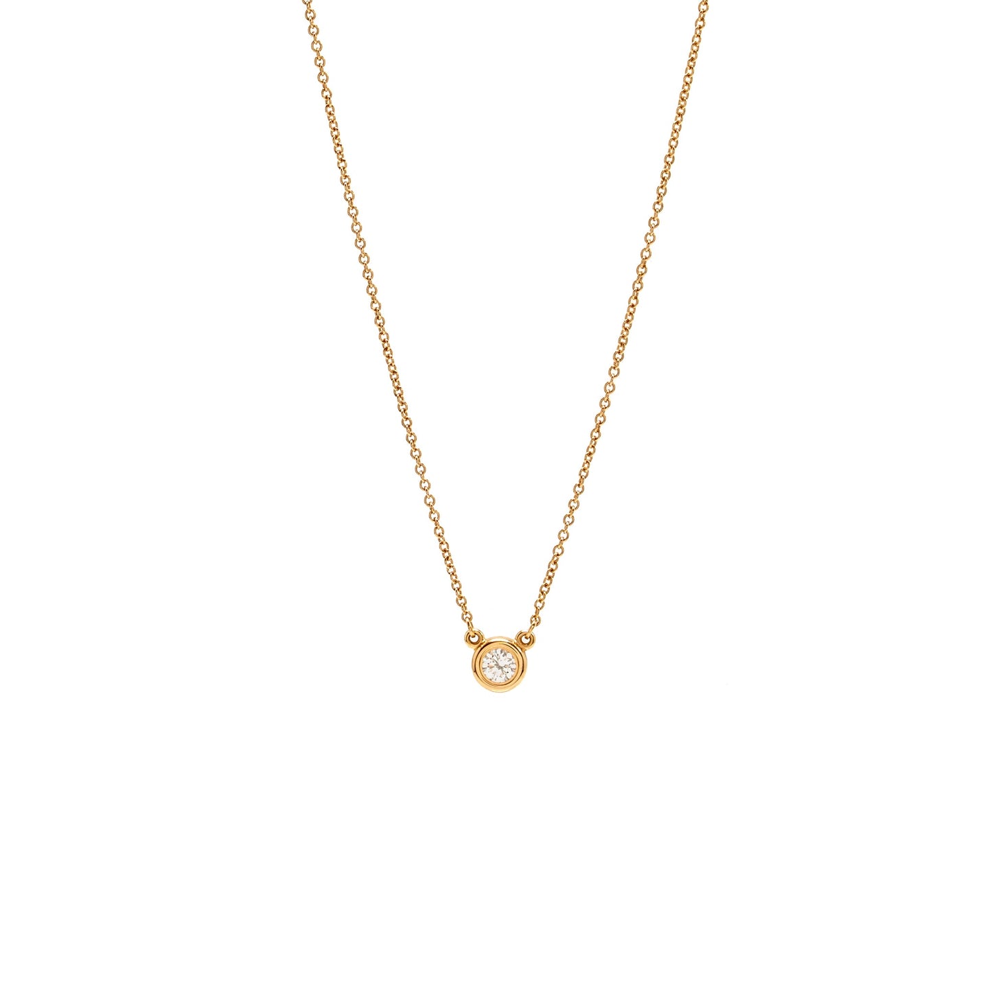 Tiffany Diamonds by the Yard Single Diamond Pendant Rose Gold
