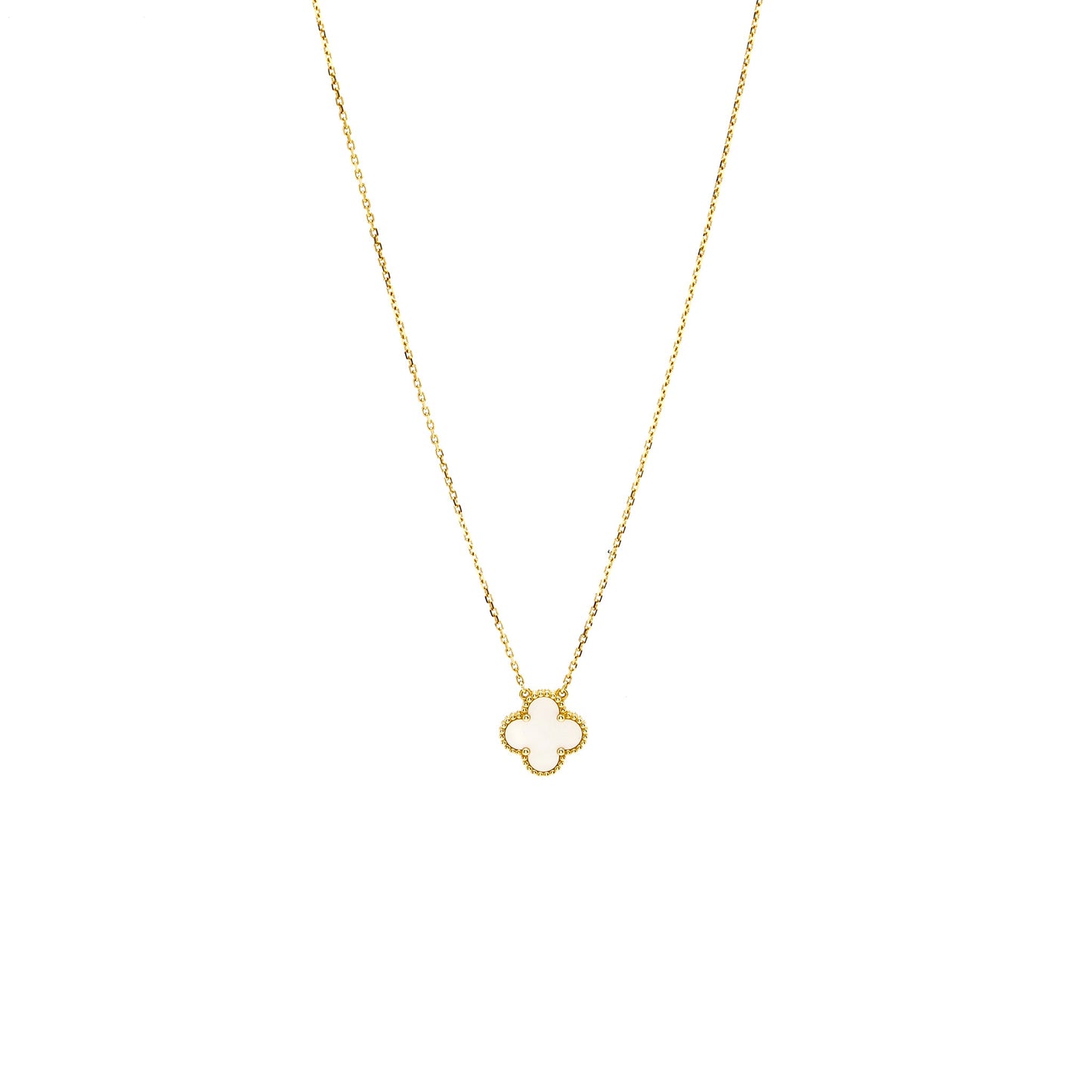 Van Cleef and Arpels vintage Alhambra pendant 18K Yellow gold / mother of pearl