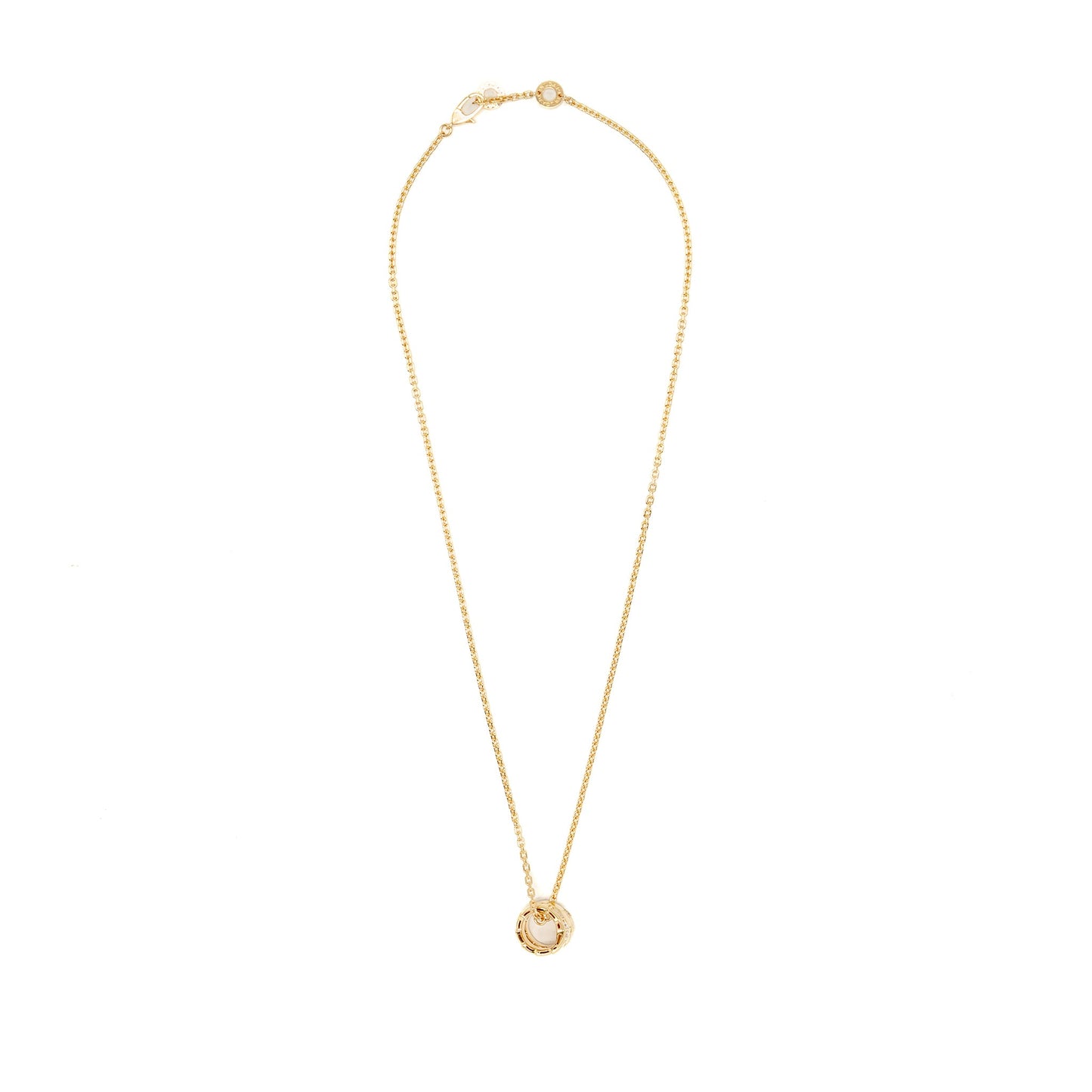 Bvlgari Serpenti Viper Necklace Yellow Gold with Diamonds