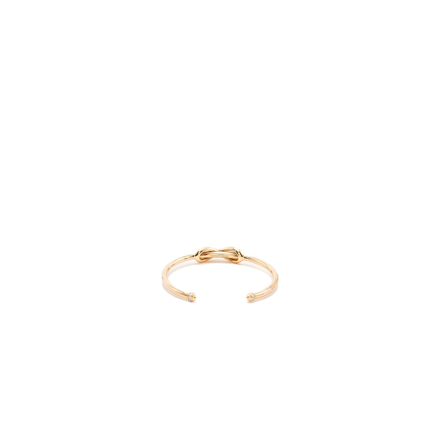 Tiffany Size Small Infinity Cuff Rose Gold, Diamonds