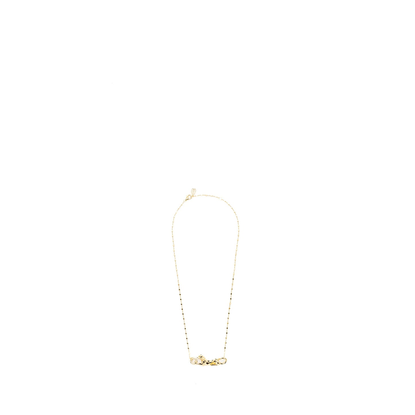Cartier Panthere De Cartier Necklace Tsavorite Garnets Yellow Gold, Diamonds