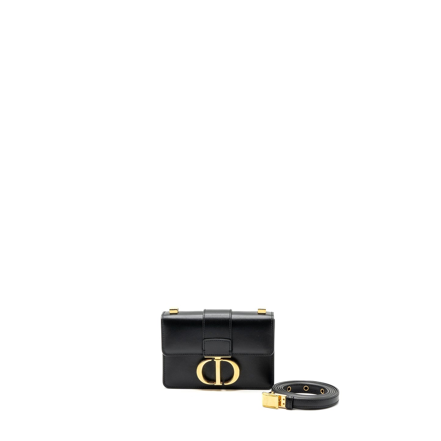 Luxury Dior micro 30 Montaigne bag calfskin black GHW