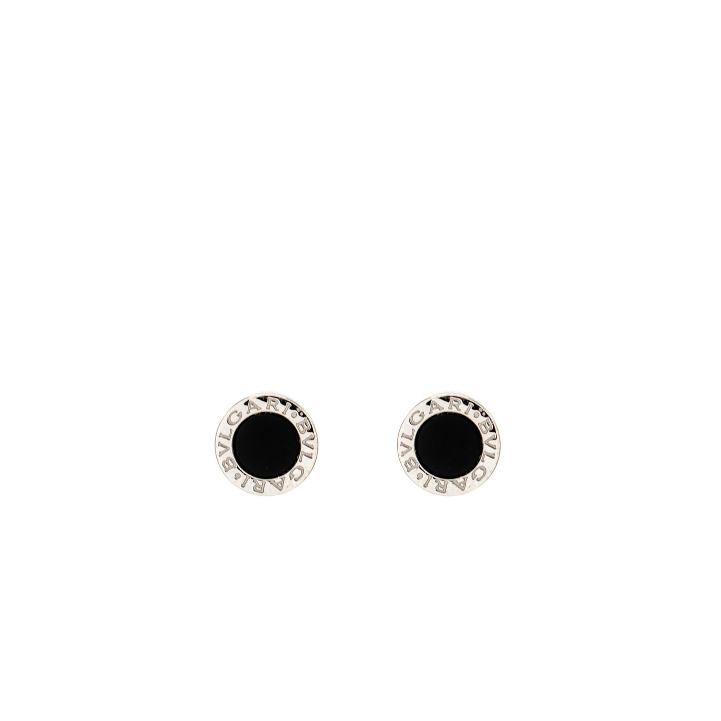 Bvlgari Bvlgari single earrings 18k white gold / onyx (sell in a pair)