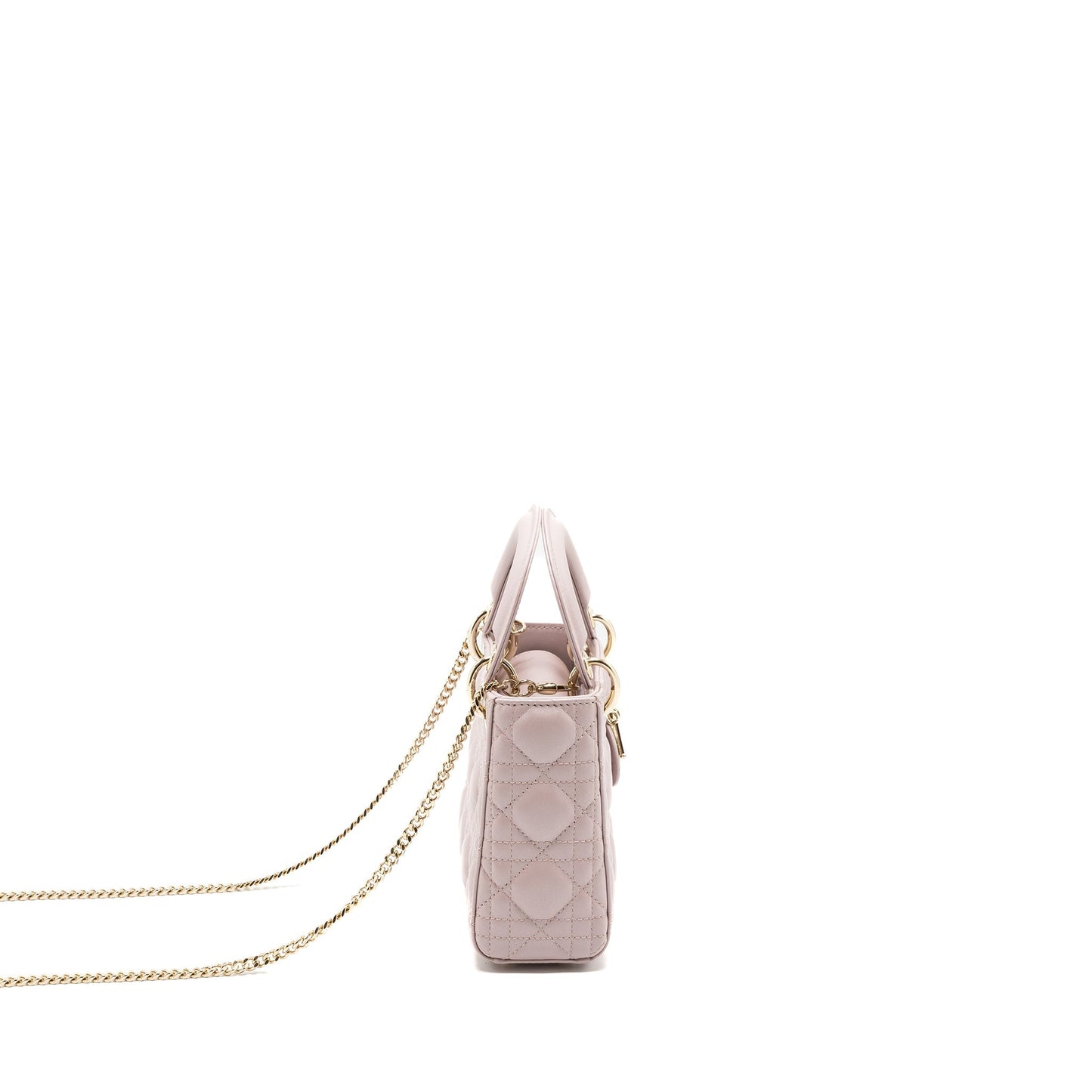 Luxury Dior Mini Lady Luxury Dior Bag lambskin Light Pink LGHW