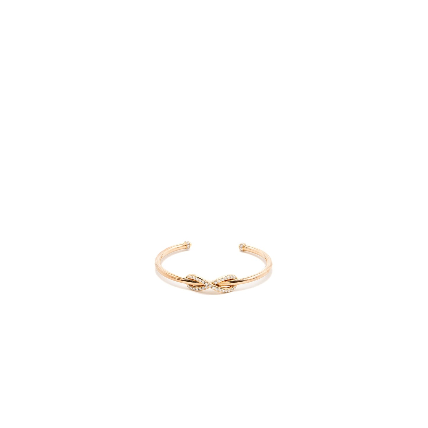 Tiffany Size Small Infinity Cuff Rose Gold, Diamonds