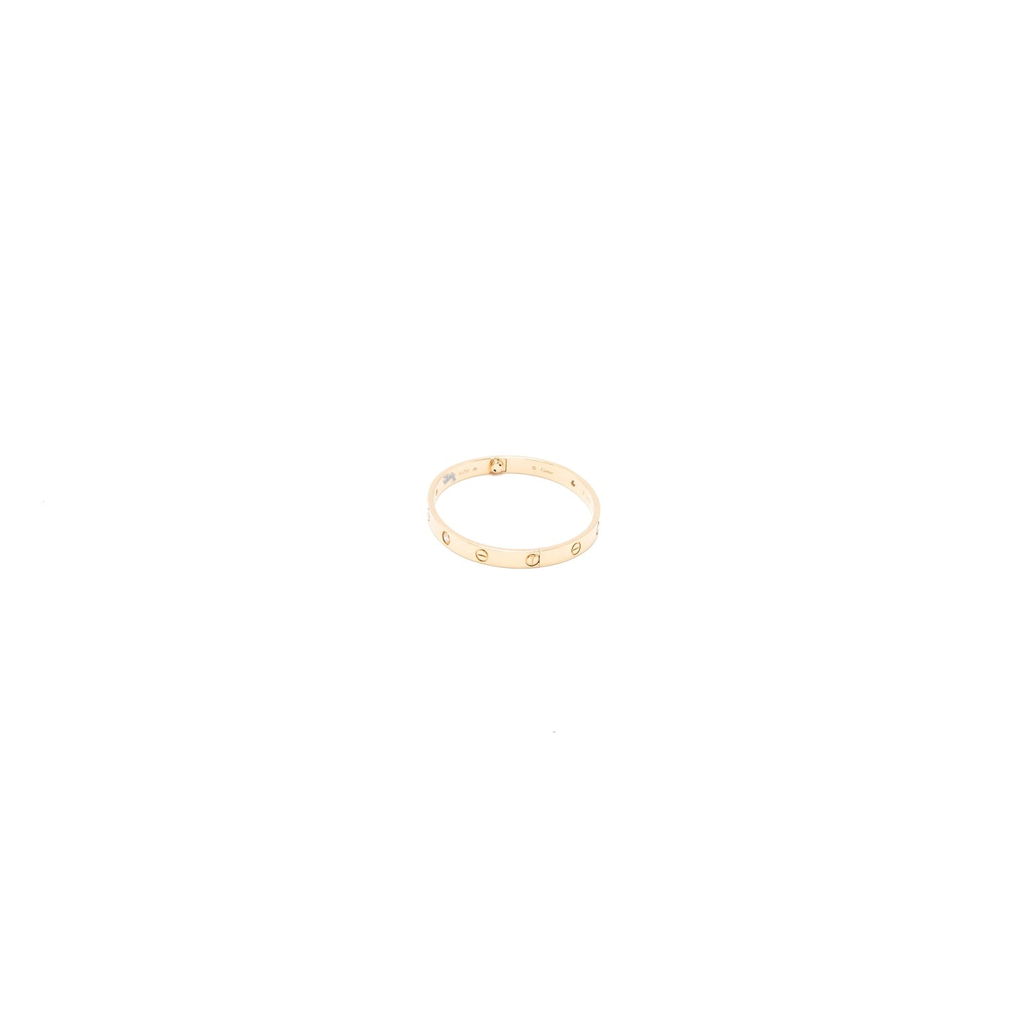 Cartier Size 18 Love Bracelet Rose Gold 4 Diamonds