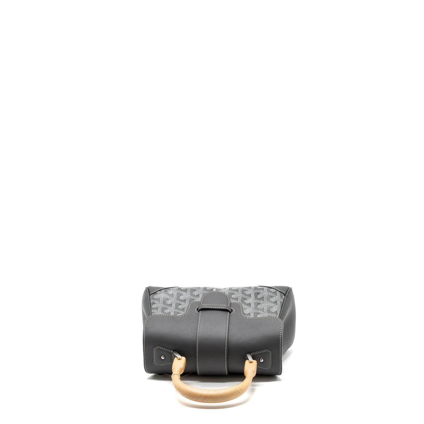 Goyard Mini Saigon Bag Goyardine Cavas/Calfskin Grey SHW
