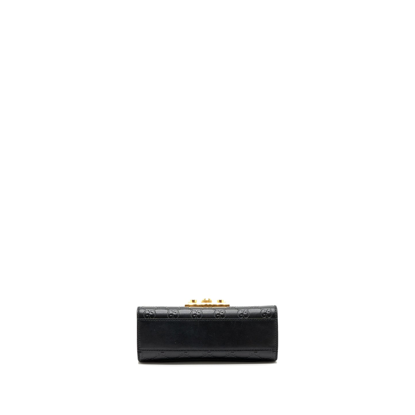 Gucci padlock chain bag calfskin black GHW