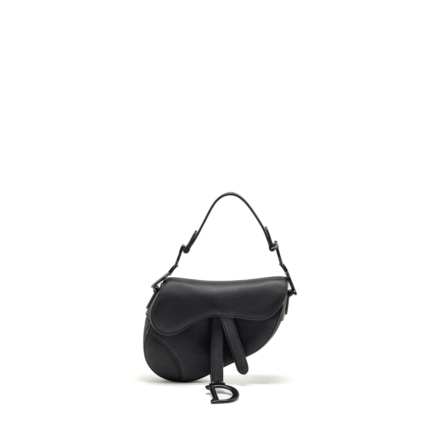 Luxury Dior Mini Saddle Bag Calfskin So Black