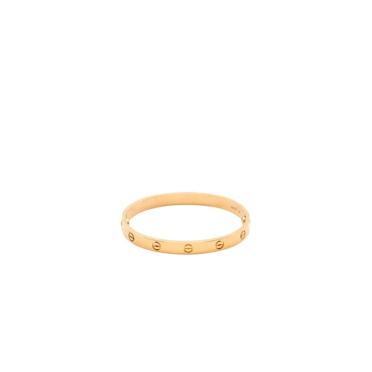 Cartier Size 17 Love Bracelet Rose Gold