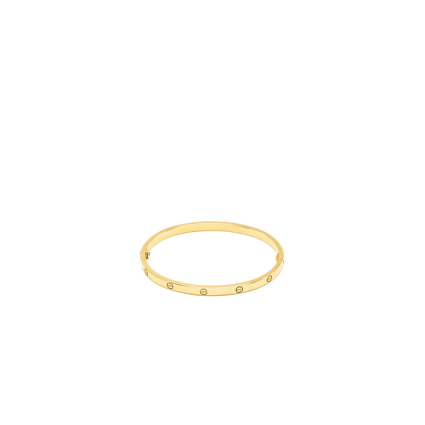 Cartier size 16 love bracelet small model  yellow gold