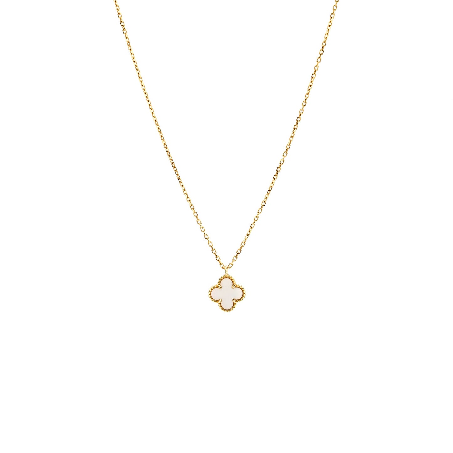 Van Cleef and Arpels Sweet Alhambra pendant yellow gold / mother of pearl