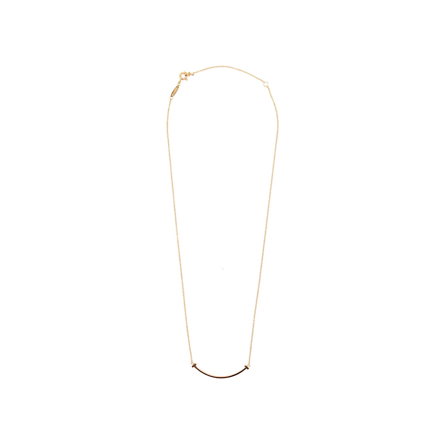 TIFFANY Small T Smile Pendant Rose Gold