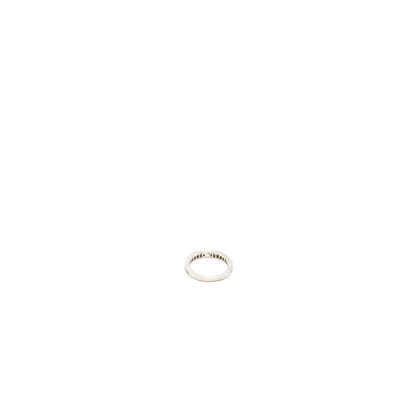 Chaumet size 48 triomphe de Chaumet wedding band / ring platinum, diamonds