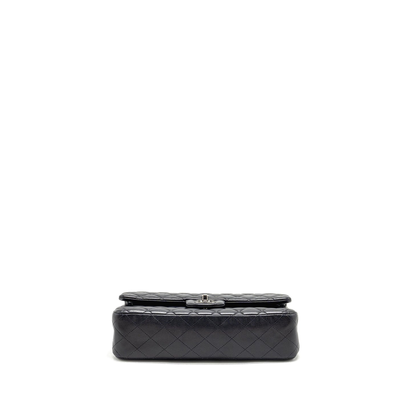 Chanel Medium Classic Double Flap Bag Lambskin Dark Blue SHW