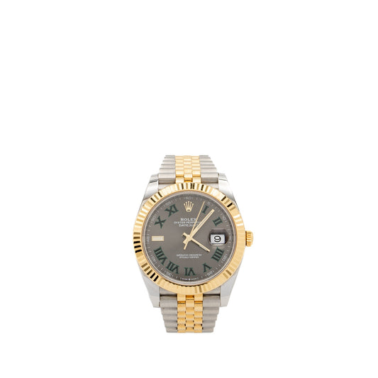 Rolex Datejust41 oyster steel / yellow gold slate dial with jubilee bracelet model: M126333-0020