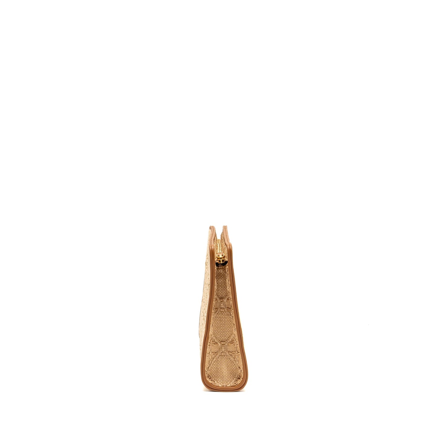 Luxury Dior 30 Montaigne Dea Pouch Natural Cannage Raffia Beige/Multicolour GHW