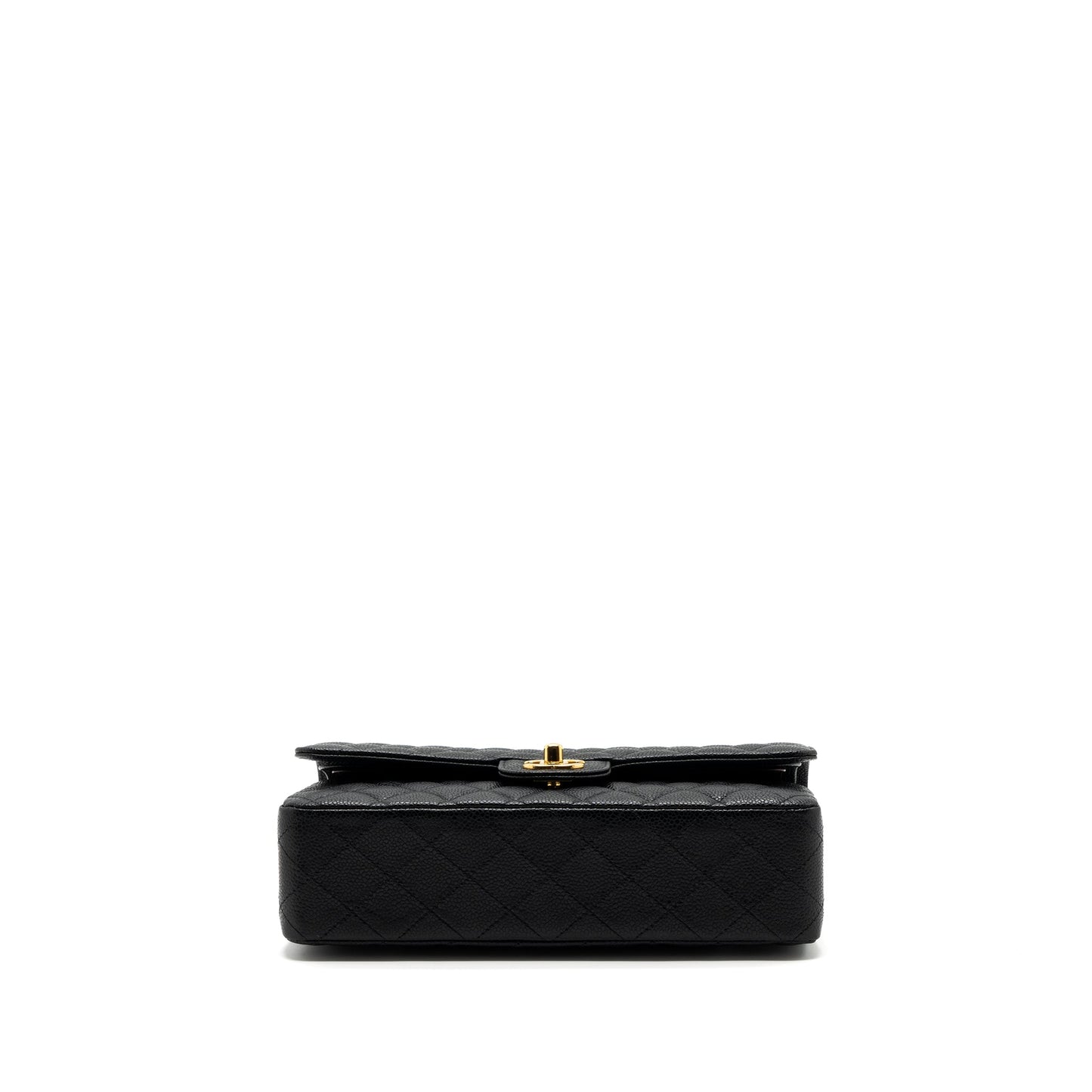 Chanel Medium Classic Double Flap Bag Caviar Black GHW(microchip)