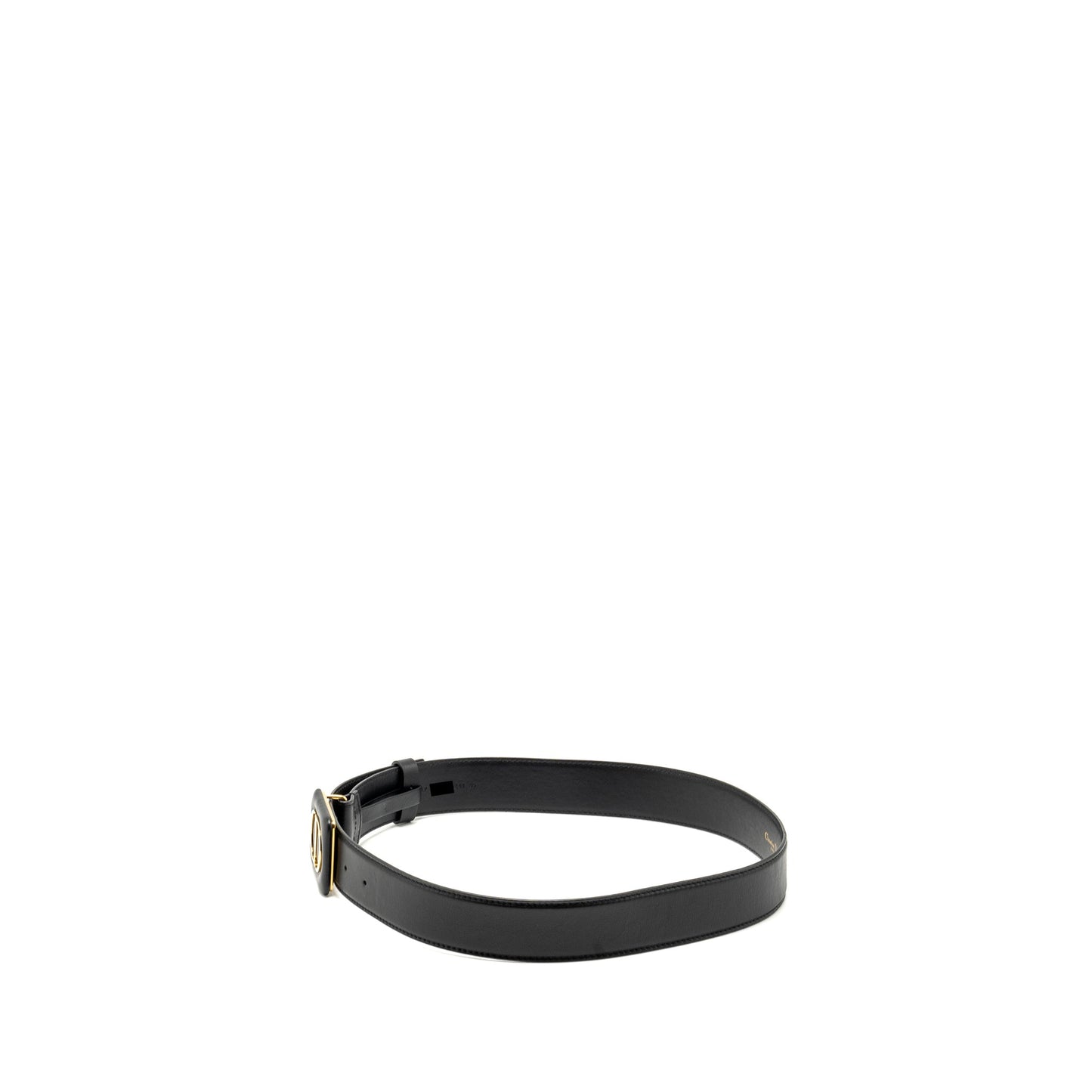 Luxury Dior size 80 30 Montaigne belt leather belt black GHW