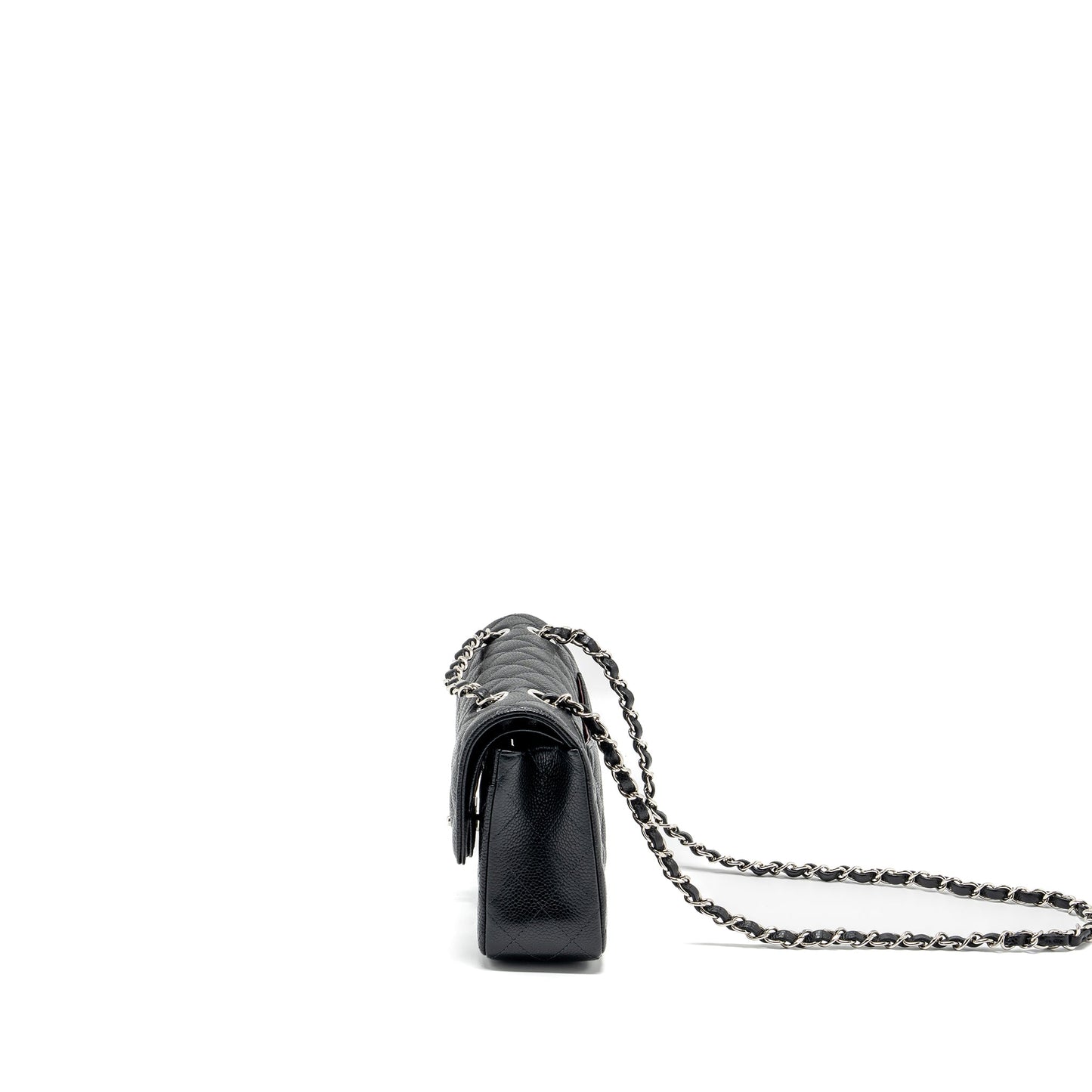 Chanel Small Classic Double Flap Bag Caviar Black SHW (microchip)