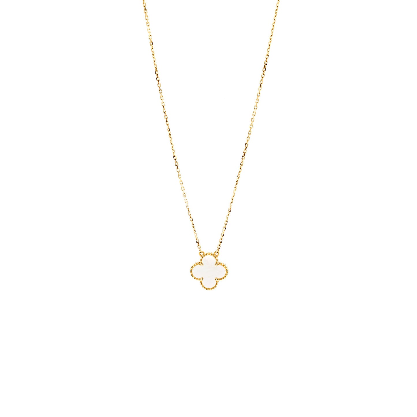 Van Cleef&Arpels Vintage Alhambra Pendant Rose Gold, White Mother Of Pearl