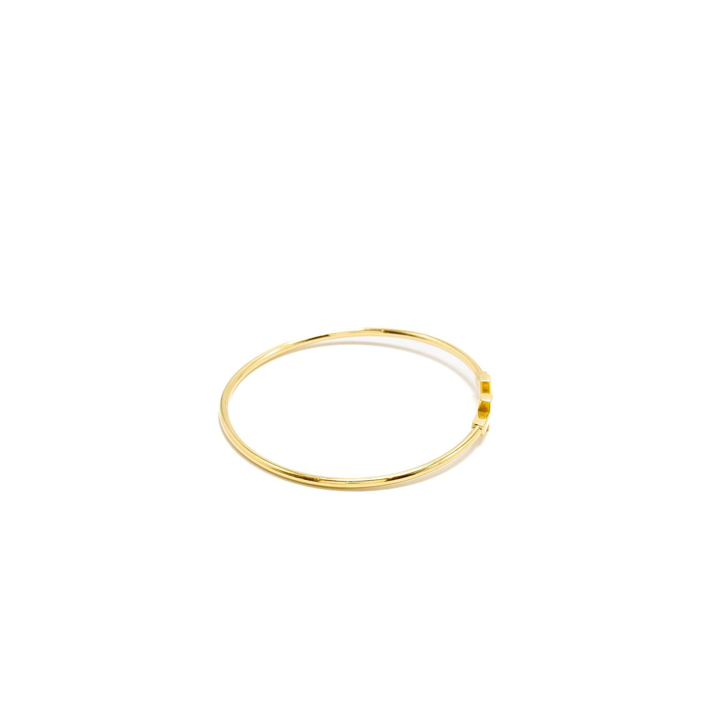 Tiffany Size M Tiffany T Narrows Wire Bracelet Yellow Gold