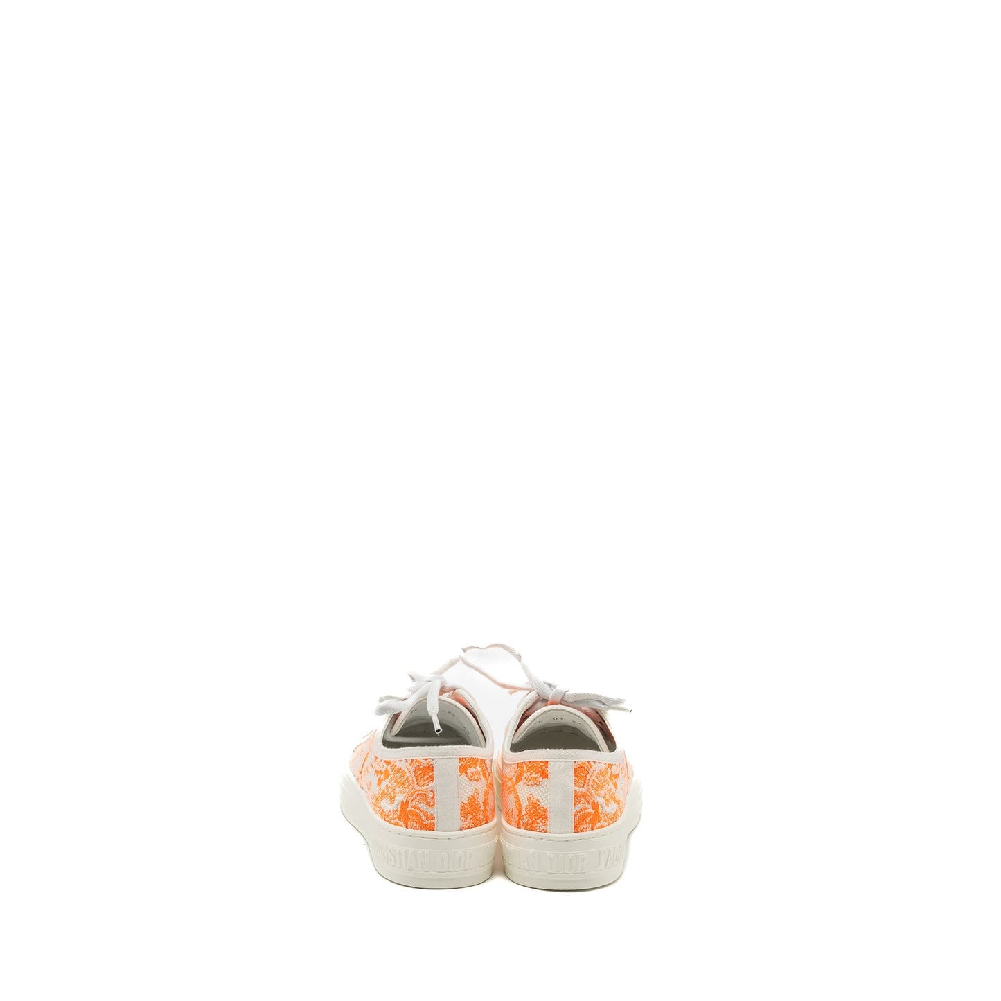 Luxury Dior size 36.5 Walk N Luxury Dior Sneaker White/Orange