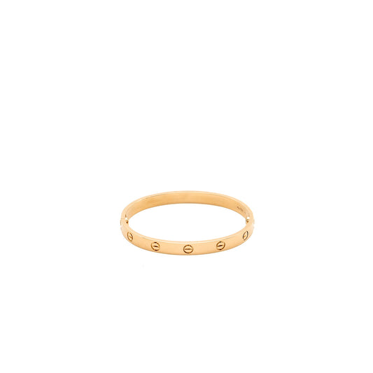 Cartier Size 17 Love Bracelet Rose Gold
