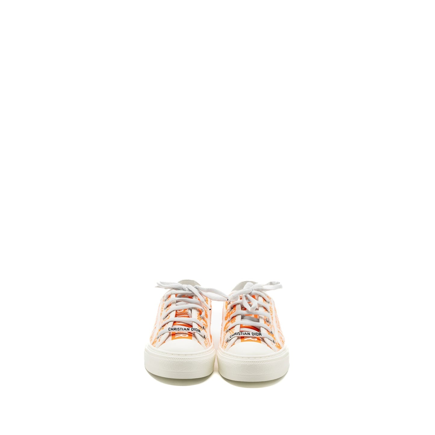 Luxury Dior size 36.5 Walk N Luxury Dior Sneaker White/Orange