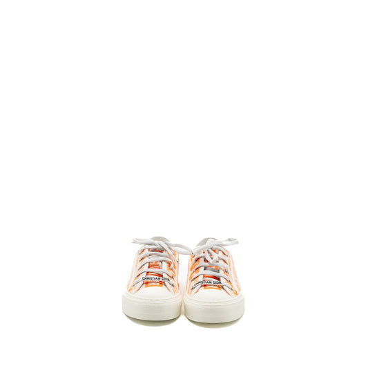 Luxury Dior size 36.5 Walk N Luxury Dior Sneaker White/Orange