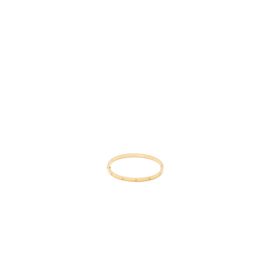 Cartier Size 16 Love Bracelet Small Model Yellow Gold