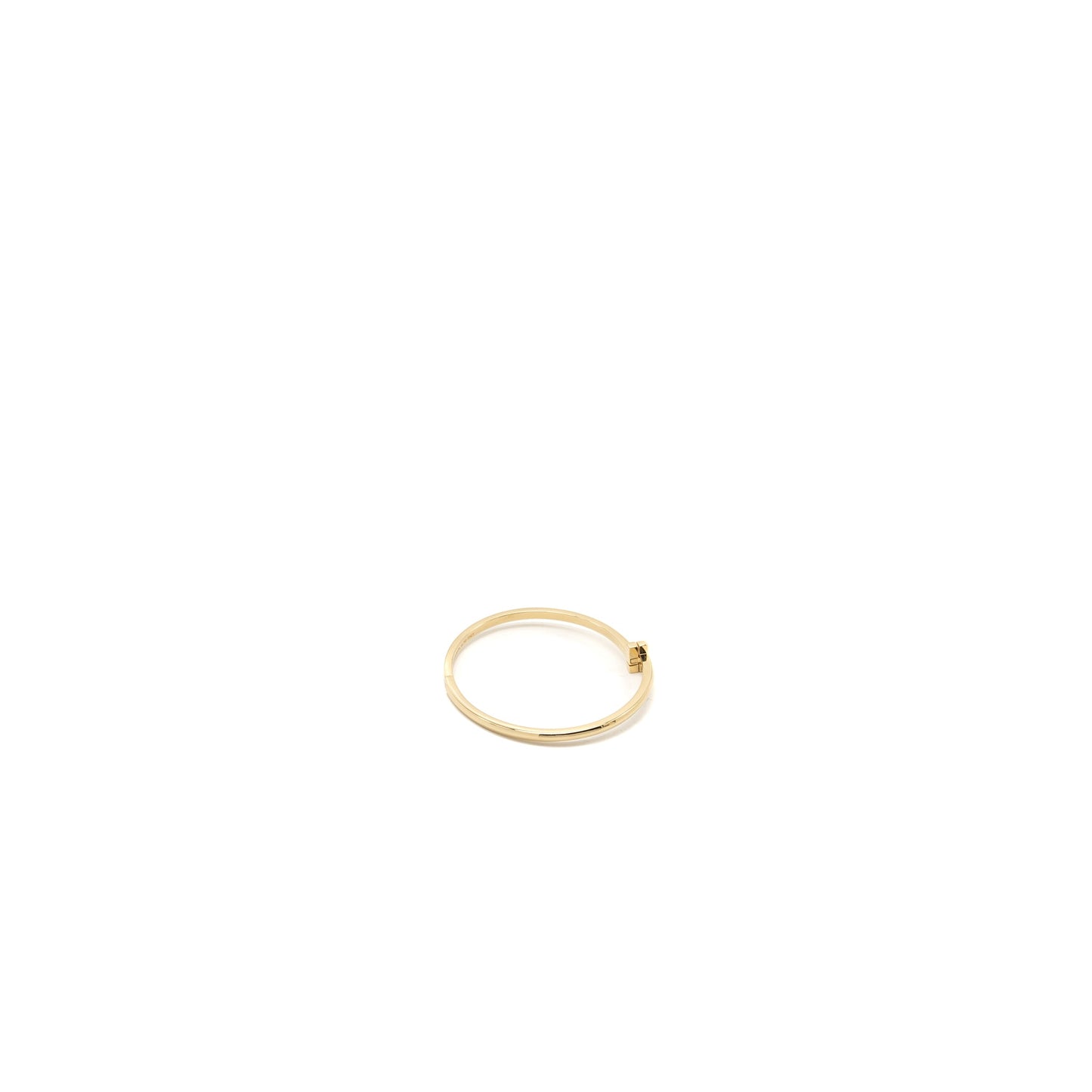 Tiffany Size Large T1 Narrow Hinged Bangle 18K Gold