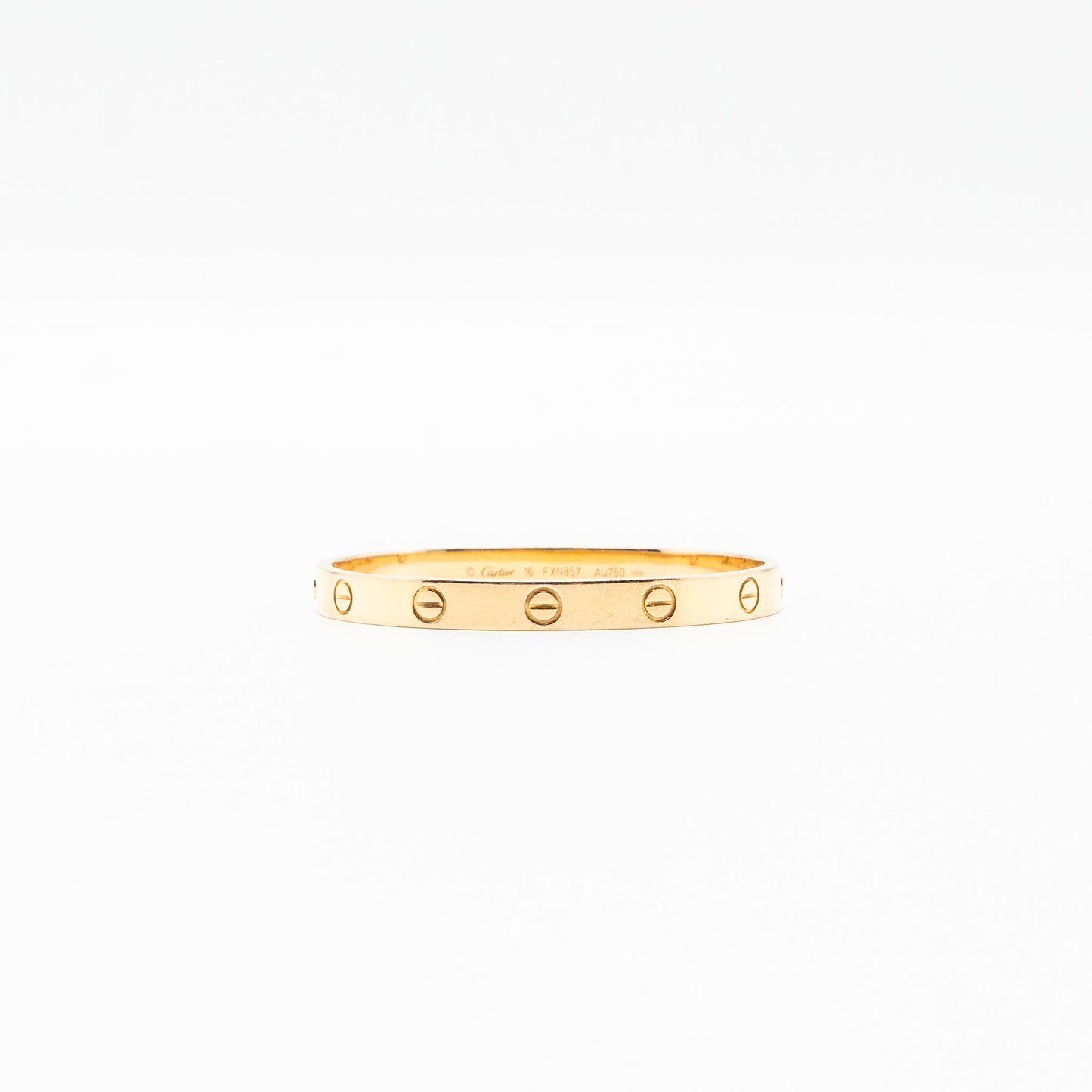 Cartier Size 16 Love Bracelet Rose Gold