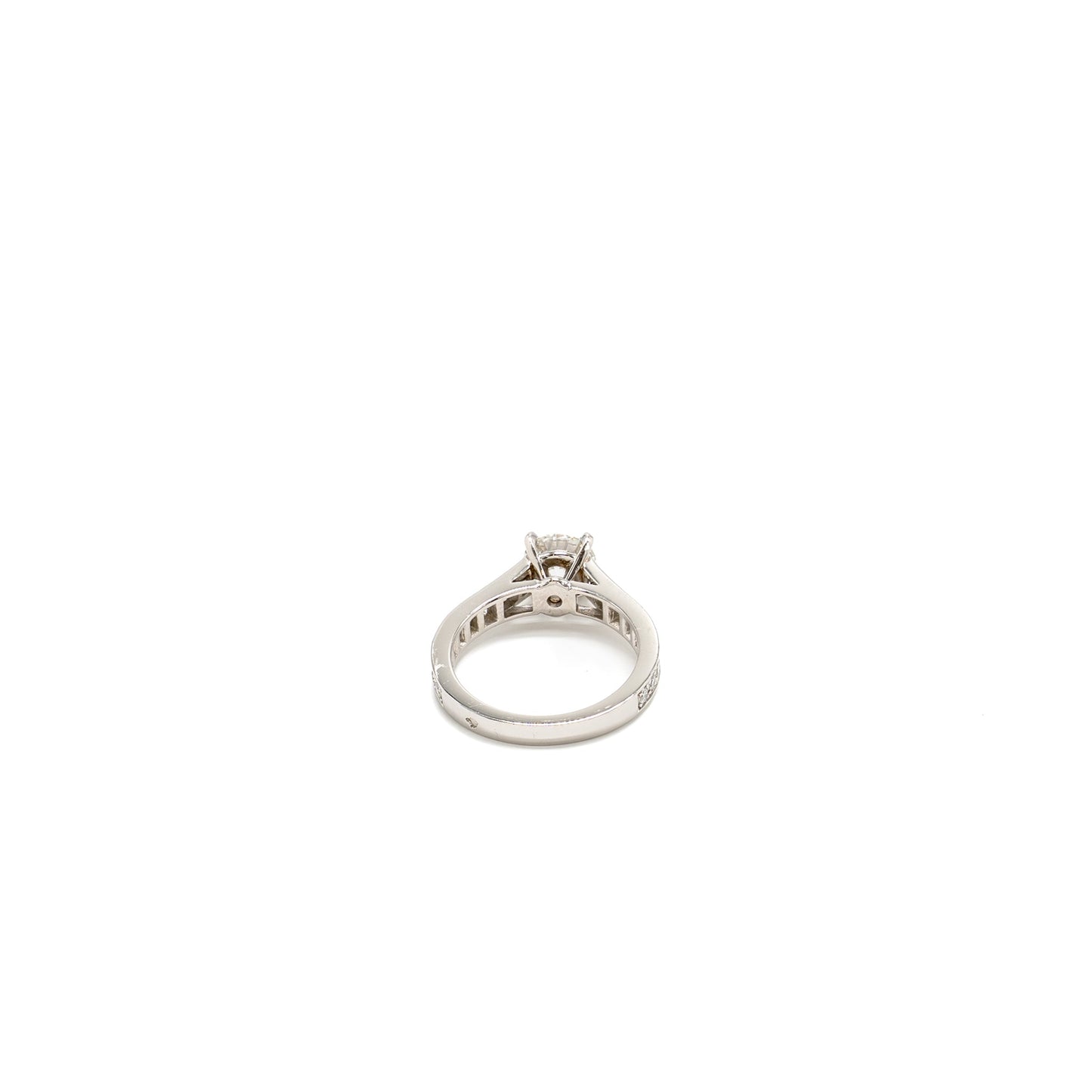 Cartier Size 50 Solitaire Platinum 1895 Ring 1.05CT G Color VVS2 Platinum Diamonds
